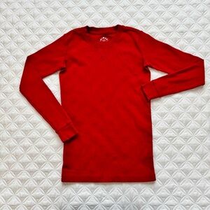 Primary Organic Long Sleeve Pajama Top Cherry Red Size 8 - 9